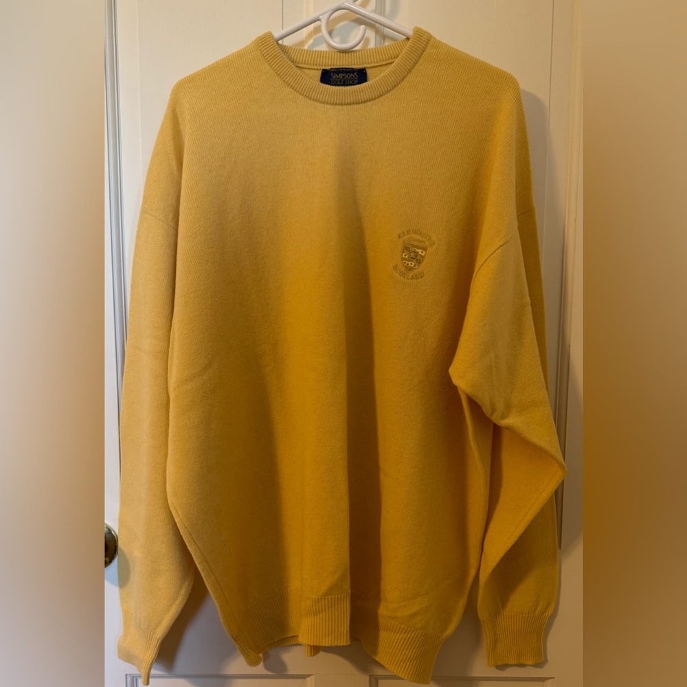 Lyle & Scott yellow Crewneck Sweater